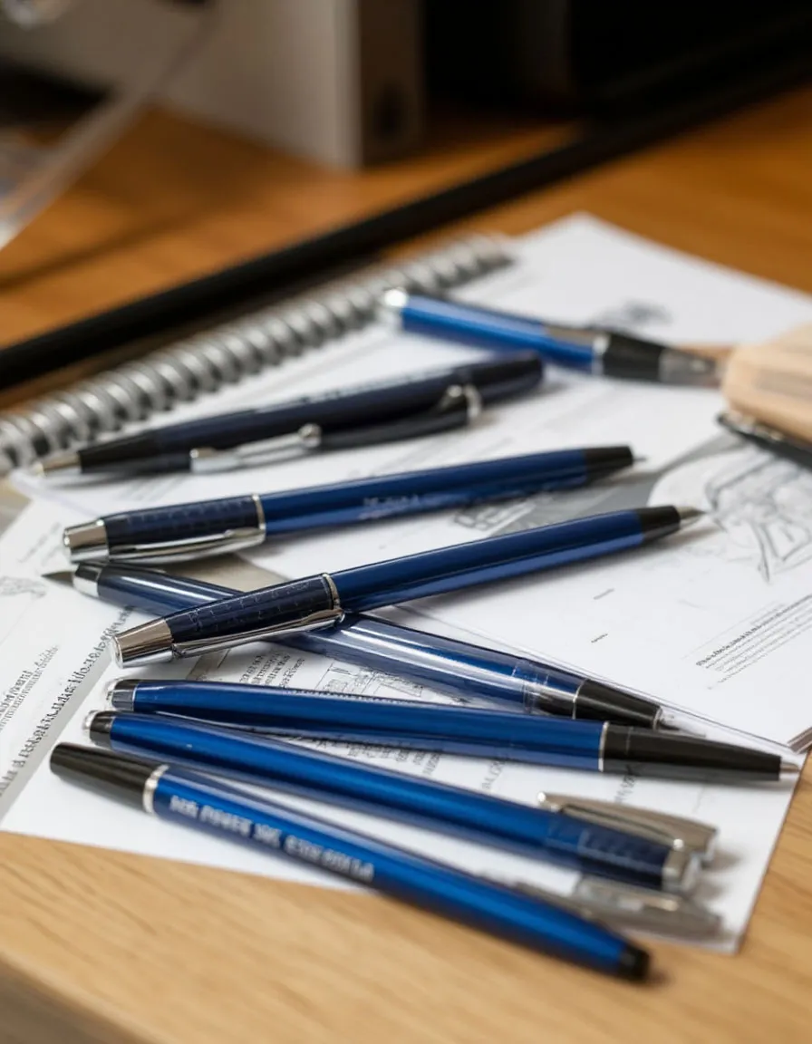 Пластиковые ручки с лого
